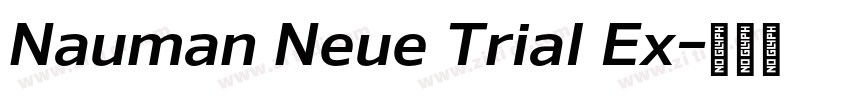 Nauman Neue Trial Ex字体转换